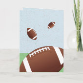 American Football Ball Happy Birthday Karte (Rückseite)