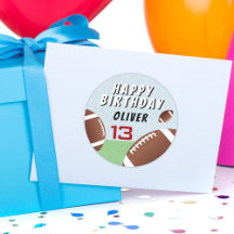 American Football Ball Happy Birthday