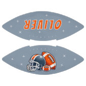 American Football Ball Helmet Cartoon Name (Paneele)