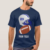 American Football Ball & Helmet T-Shirt (Vorderseite)
