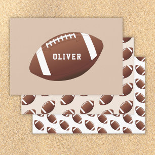 American Football Ball Muster Kindergeburtstag Geschenkpapier Set