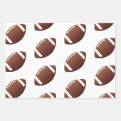 American Football Ball Pattern Kindergeburtstag Geschenkpapier Set (Vorderseite 2)
