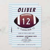 American Football Ball Sports Boy Geburtstag Einladung (Vorne/Hinten)