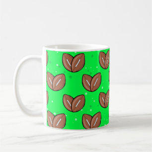American-Football-Bälle in Herzform Kaffeetasse