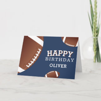 American Football Bälle Sport Alles Gute zum Gebur Karte