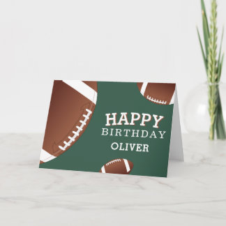 American Football Bälle Sport Alles Gute zum Gebur Karte