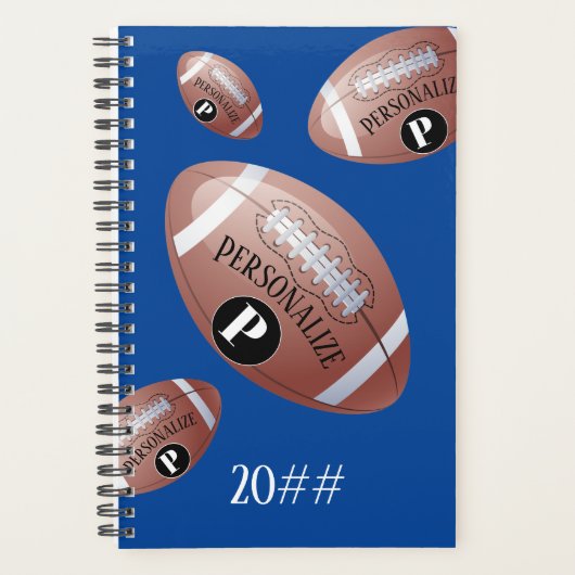 American Football Baller Monogram Custom Multi Planer (Vorderseite)