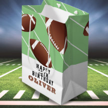 American Football Balls Fun Kids Haqppy Birthday