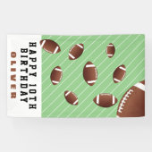 American Football Balls Fun Kindergeburtstag Party Banner (Horizontal)