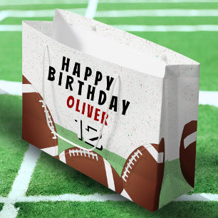 American Football Balls Kinder glücklich zum Gebur Große Geschenktüte