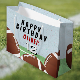 American Football Balls Kinder glücklich zum Gebur Große Geschenktüte