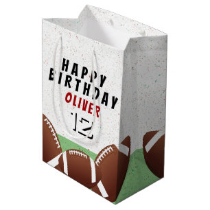 American Football Balls Kinder glücklich zum Gebur Mittlere Geschenktüte