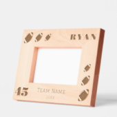 American Football Balls Spielername Name Geätzte Rahmen (Links)