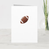 American Football Balls Vielen Dank Coach Foto Dankeskarte (Rückseite)