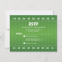 American Football Bar Mitzvah RSVP Card