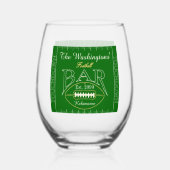 American Football Bar Trinkbehälter Cocktail Weinglas Ohne Stiel (Rückseite)