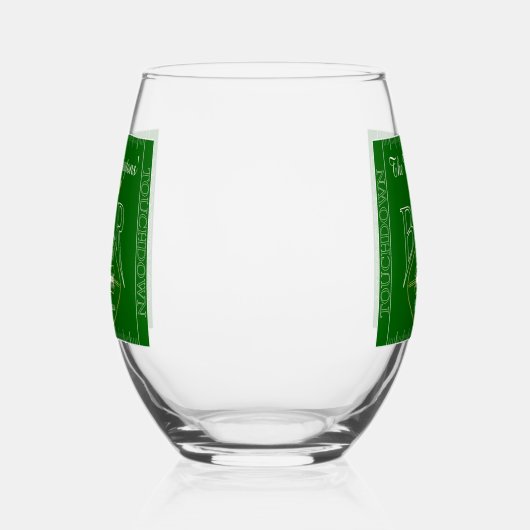 American Football Bar Trinkbehälter Cocktail Weinglas Ohne Stiel (Rechts)