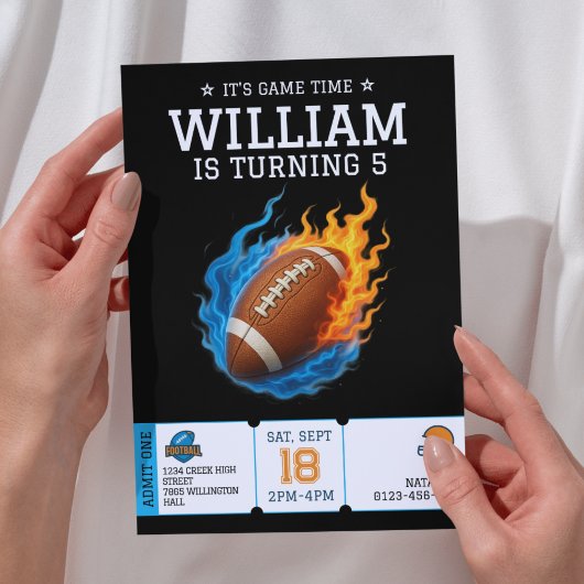 American Football Birthday Athlete Birthday Einladung