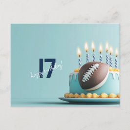 American Football Birthday Cake Postkarte