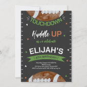 American Football Birthday Einladung (Vorderseite)