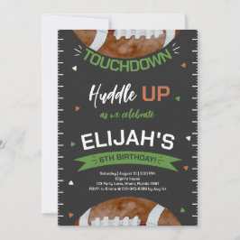 American Football Birthday Einladung