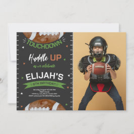 American Football Birthday Foto Einladung
