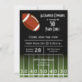 American Football Birthday Party Einladungen (Vorderseite)