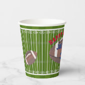 American Football Birthday Party Pappbecher (Vorderseite)