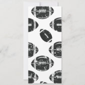 American Football Birthday Ticket Einladung (Rückseite)