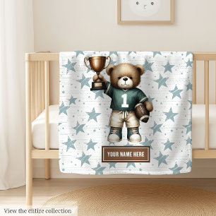 American Football Blanket for Kids Birthday Gift Fleecedecke