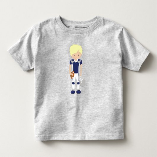 American Football, Blond Hair, Niedlich Boy, Rugby Kleinkind T-shirt (Vorderseite)
