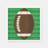American Football Brown & Green Color Baby Dusche Serviette (Vorderseite)