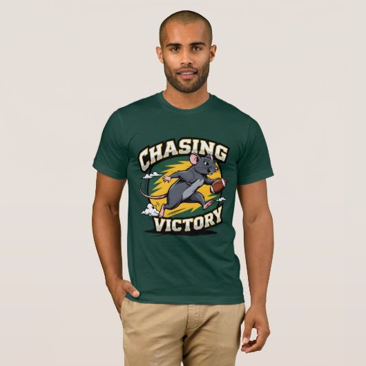 American Football Chasing Sieger T-Shirt (Vorne ganz)