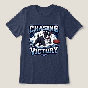 American Football Chasing Sieger Tri-Blend Shirt