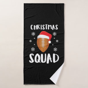American Football Christmas Squad Christmas Xmas Badehandtuch