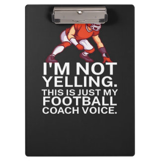 American Football Coach Klemmbrett