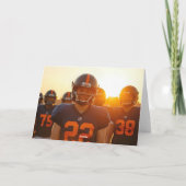 American Football Coach Name Photo Dankeskarte (Rückseite)