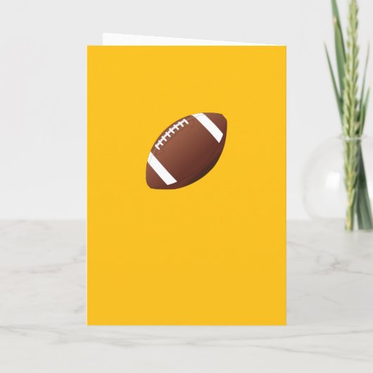 American Football Coach Team Player Dankeskarte (Rückseite)