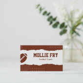 American Football Coach Visitenkarte (Stehend Vorderseite)