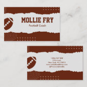 American Football Coach Visitenkarte (Vorne/Hinten)