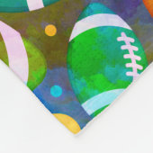 American Football Colorful Muster Fleecedecke (Ecke)
