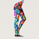 American Football Colorful Muster Leggings (Rechts)