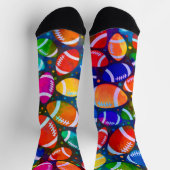 American Football Colorful Muster Socken (Oben)