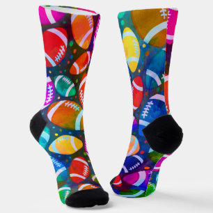 American Football Colorful Muster Socken