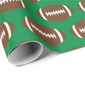 American Football Custom Background Sports Gift Geschenkpapier (Rolleneckpunkt)