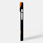 American Football Custom Jersey Nummer Black Case-Mate iPhone Hülle (Rückseite / Links)