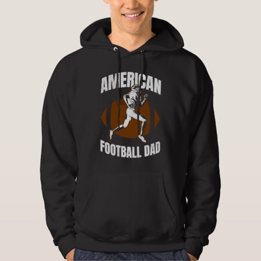 American Football Dad Quaterback Kicker For Men Wo Hoodie (Vorderseite)