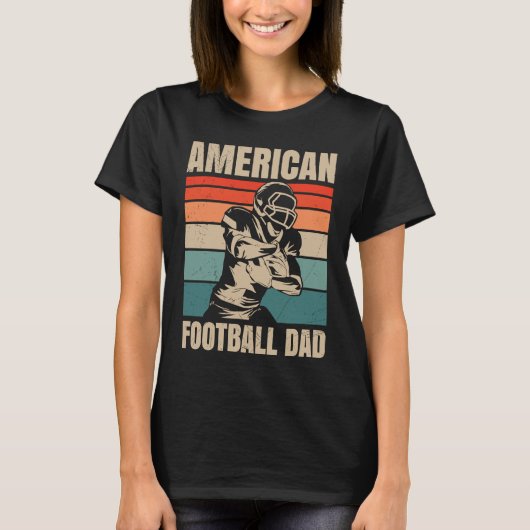 American Football Dad Quaterback Kicker For Men Wo T-Shirt (Vorderseite)