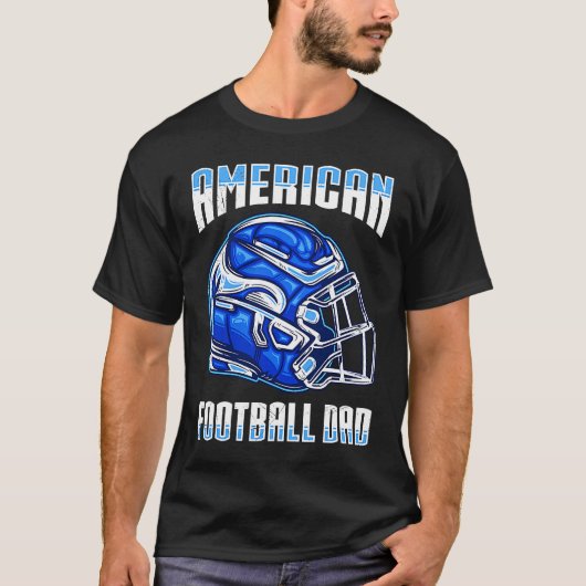 American Football Dad Quaterback Kicker For Men Wo T-Shirt (Vorderseite)