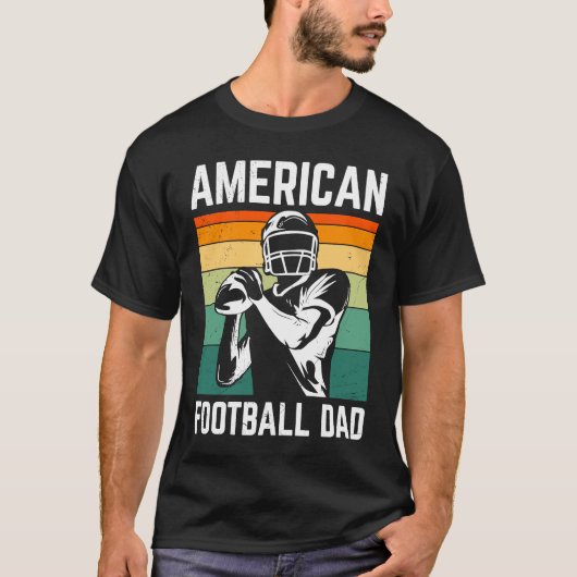 American Football Dad Quaterback Kicker For Men Wo T-Shirt (Vorderseite)